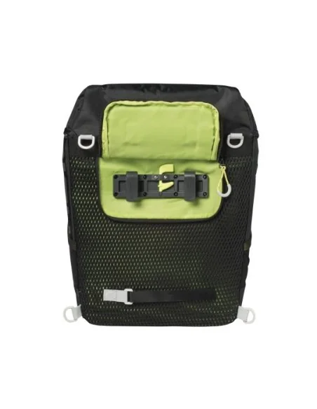 Fietsschoudertas Basil Miles Daypack 16 liter 33 x 17 x 41 cm zwart/lime-