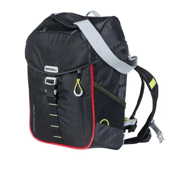 Fietsrugzak Basil Miles Daypack Nordlicht 17 liter 31 x 17 x 44 cm - zwart