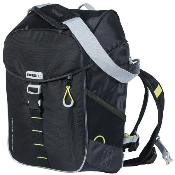 Fietsrugzak Basil Miles Daypack Nordlicht 17 liter 31 x 17 x 44 cm - zwart