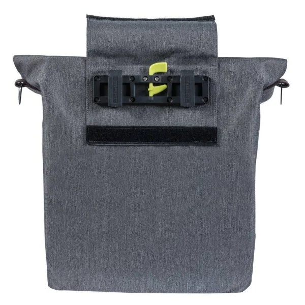 Fietstas Basil City Shopper 14-16 liter 30 x 18 x 49 cm - grijs