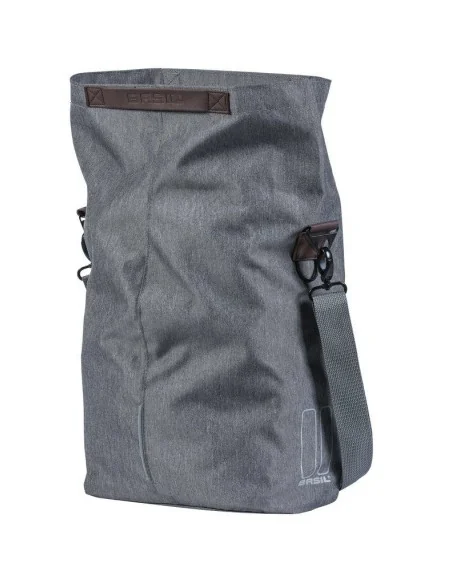 Fietstas Basil City Shopper 14-16 liter 30 x 18 x 49 cm - grijs