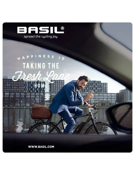 Fietsmand Basil Icon M 40 x 33 x 25 cm - zwart