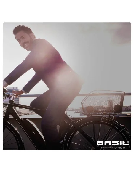 Fietsmand Basil Icon M 40 x 33 x 25 cm - zwart