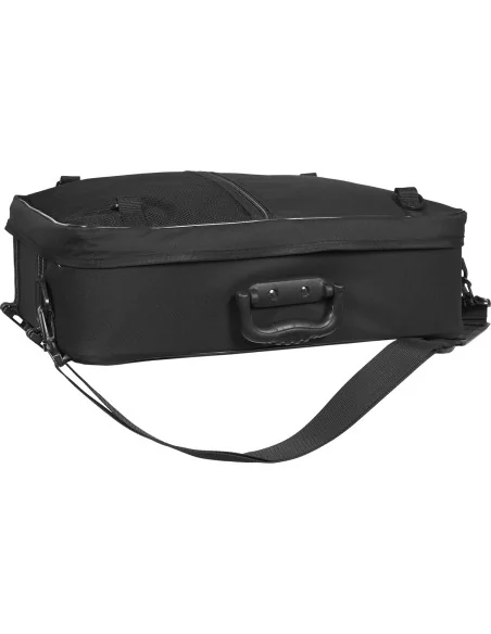 Dubbele fietstas Greenlands Touring 600D polyester 25 liter 35 x 47 x 15 cm - zwart met reflectie