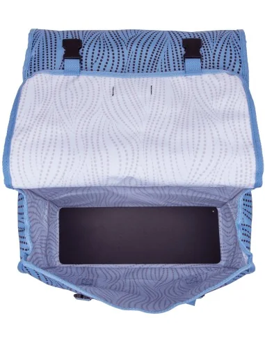 Dubbele fietstas New Looxs Fiori Alma 30 liter - 37 x 12,5 x 33 cm (x2) - blauw