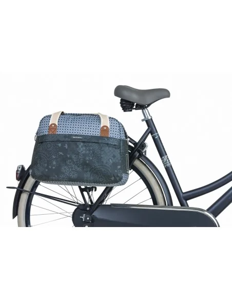 Fietstas Basil Bohème Carry All 18 liter 44 x 17 x 31 cm - blauw