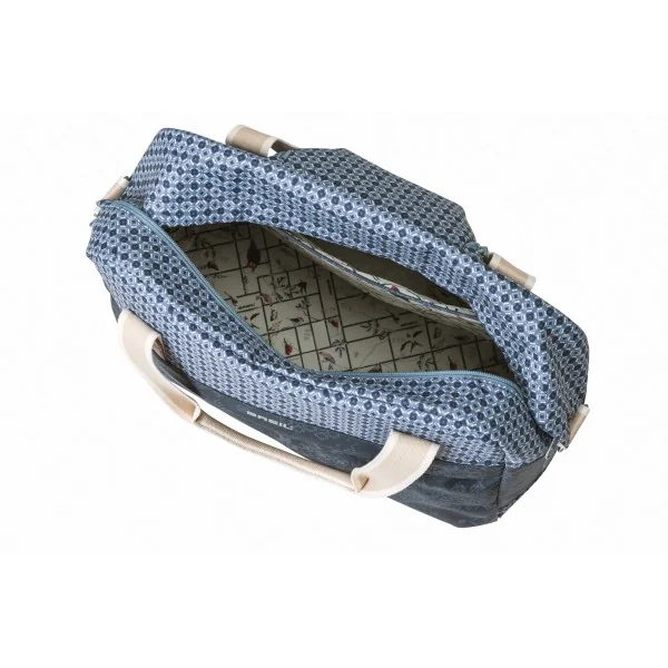 Fietstas Basil Bohème Carry All 18 liter 44 x 17 x 31 cm - blauw