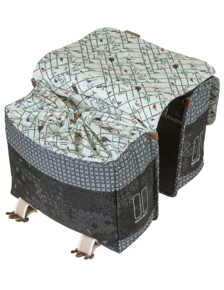 Dubbele fietstas Basil Bohème Carry All - 35 liter - zwart