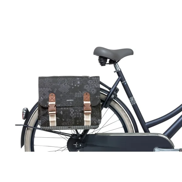 Dubbele fietstas Basil Bohème Carry All - 35 liter - zwart