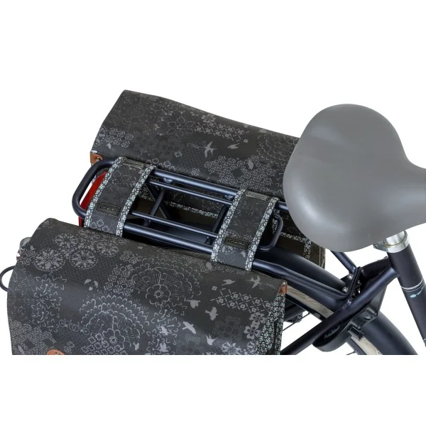 Dubbele fietstas Basil Bohème Carry All - 35 liter - zwart