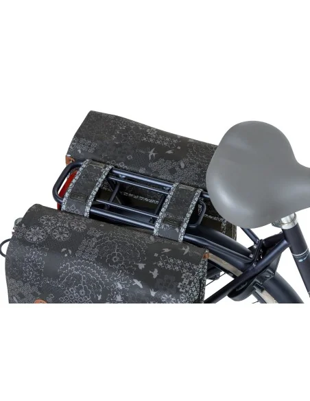 Dubbele fietstas Basil Bohème Carry All - 35 liter - zwart