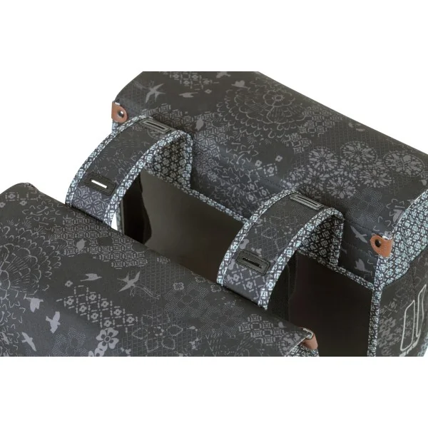 Dubbele fietstas Basil Bohème Carry All - 35 liter - zwart