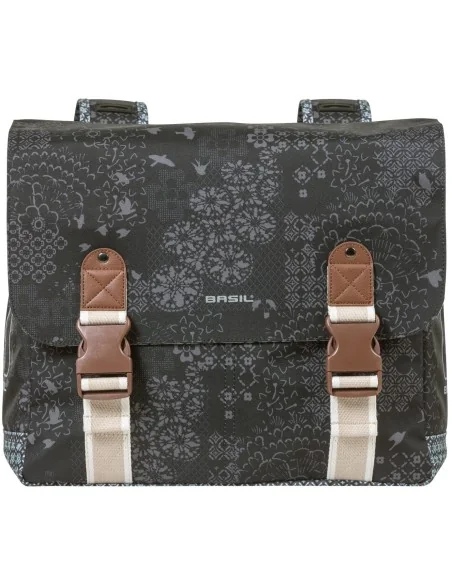 Dubbele fietstas Basil Bohème Carry All - 35 liter - zwart
