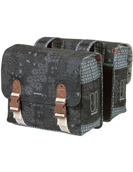 Dubbele fietstas Basil Bohème Carry All - 35 liter - zwart