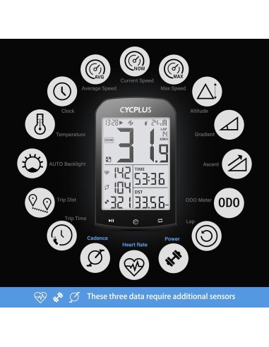 Fietscomputer Cycplus M1 GPS