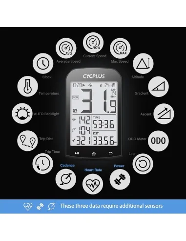 Fietscomputer Cycplus M1 GPS