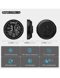 Fietscomputer Cycplus M2 GPS 2