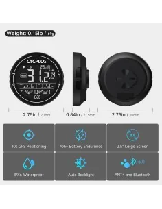 Fietscomputer Cycplus M2 GPS 2