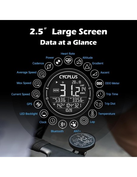 Fietscomputer Cycplus M2 GPS