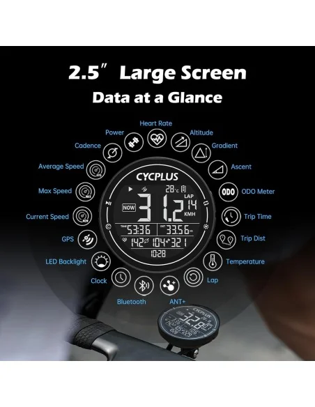 Fietscomputer Cycplus M2 GPS