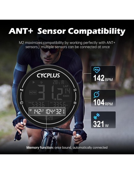Fietscomputer Cycplus M2 GPS