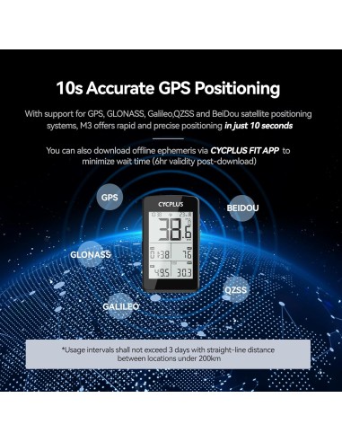 Fietscomputer Cycplus M3 GPS