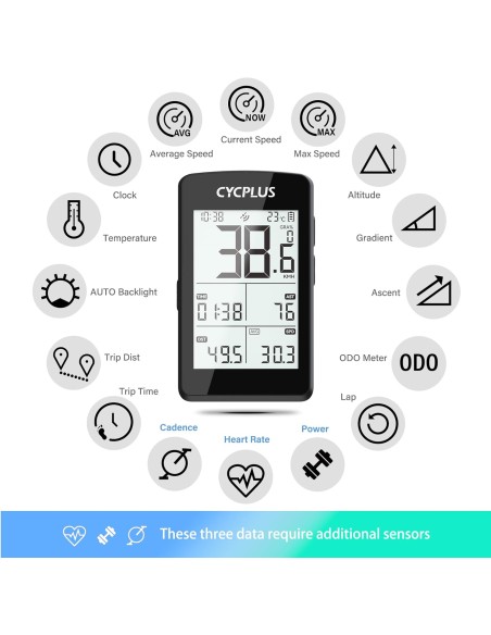 Fietscomputer Cycplus M3 GPS
