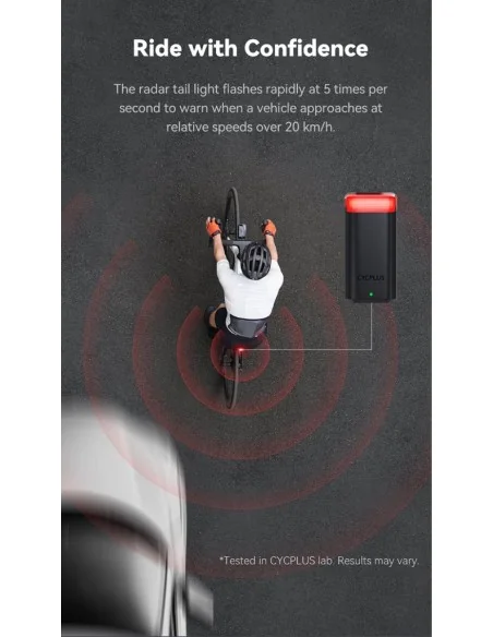 Achterlicht Cycplus L7 Radar