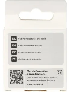 Simson Verbindingsschakel Anti-roest 1/2"x1/8" 2
