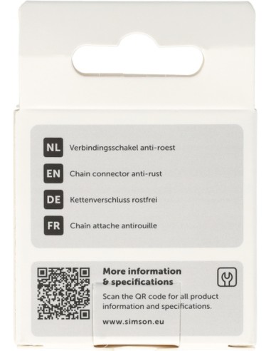 Simson Verbindingsschakel Anti-roest 1/2"x1/8"
