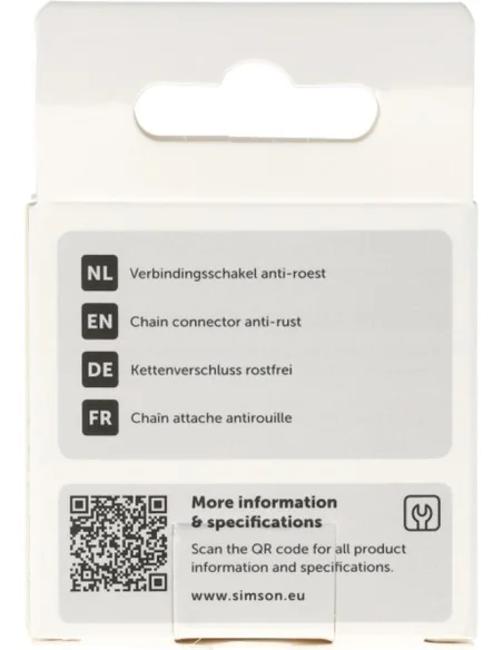 Simson Verbindingsschakel Anti-roest 1/2"x1/8"
