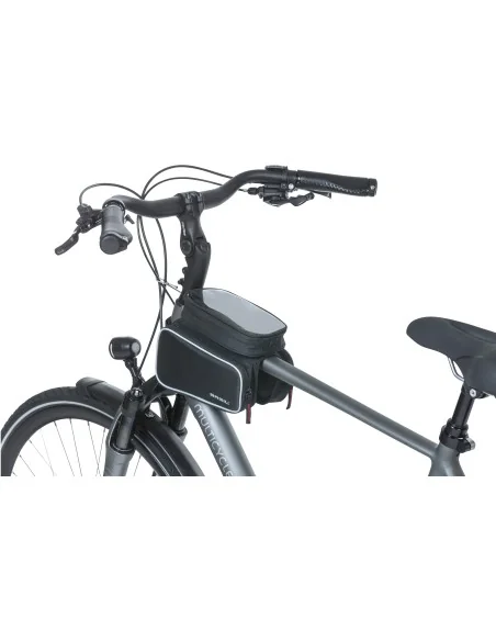 Frametas Basil Top Tube Sport Design Double 1,5 liter 20 x 13 x 17 cm - zwart