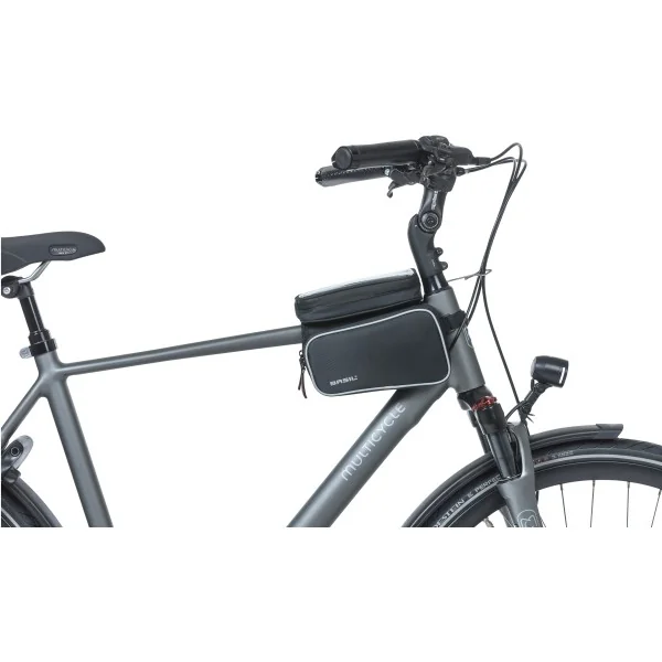 Frametas Basil Top Tube Sport Design Double 1,5 liter 20 x 13 x 17 cm - zwart