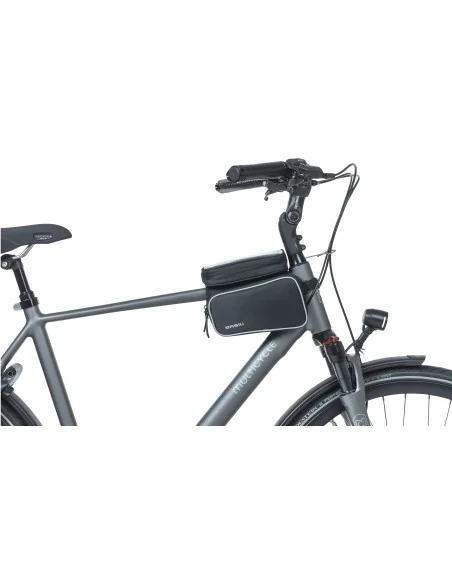 Frametas Basil Top Tube Sport Design Double 1,5 liter 20 x 13 x 17 cm - zwart