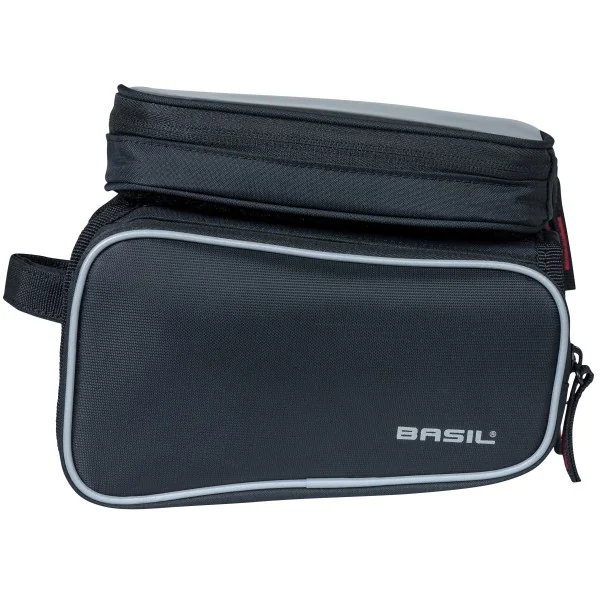 Frametas Basil Top Tube Sport Design Double 1,5 liter 20 x 13 x 17 cm - zwart