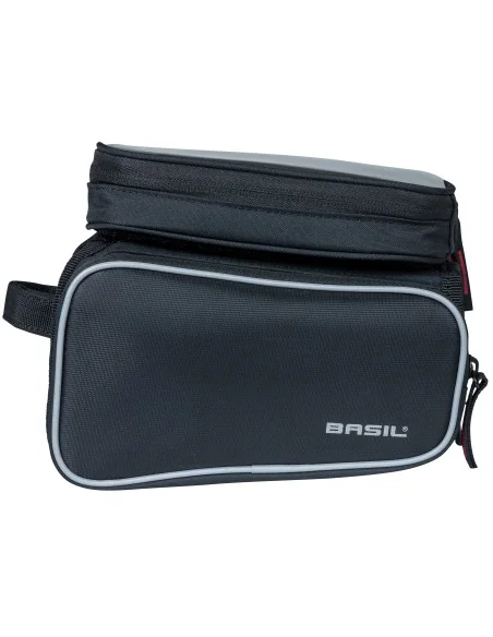 Frametas Basil Top Tube Sport Design Double 1,5 liter 20 x 13 x 17 cm - zwart