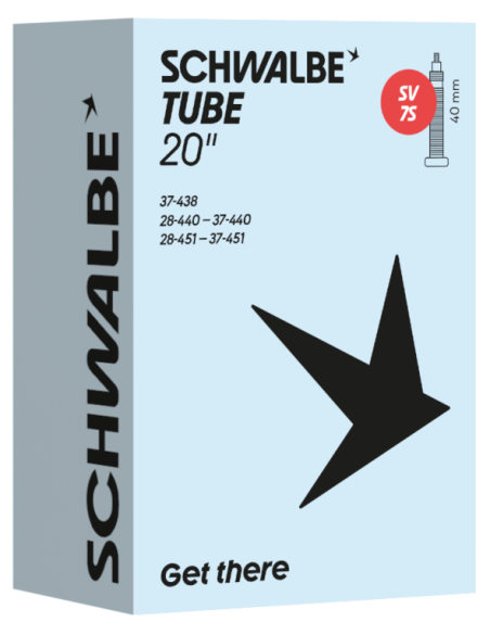 Binnenband Schwalbe SV 7S 20" / 28/37-438/451mm - 40mm ventiel