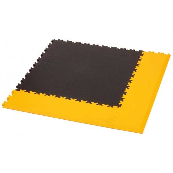 Vloertegel Cyclus 50x50x0.7 cm PVC koppelbaar - zwart