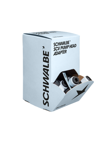 Toonbankdisplay Schwalbe Clik Valve (SCV) pomp adapter (25 stuks)