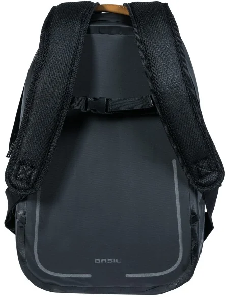 Fietsrugzak Basil Urban Dry Backpack 18 liter 27 x 16 x 45 cm - mat zwart