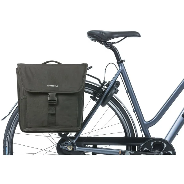 Dubbele fietstas Basil Go Double MIK 32 liter 33 x 16 x 38 cm - solid black