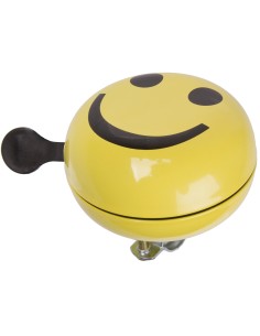 Fietsbel Ding-Dong M-Wave ø80mm - smiley yellow