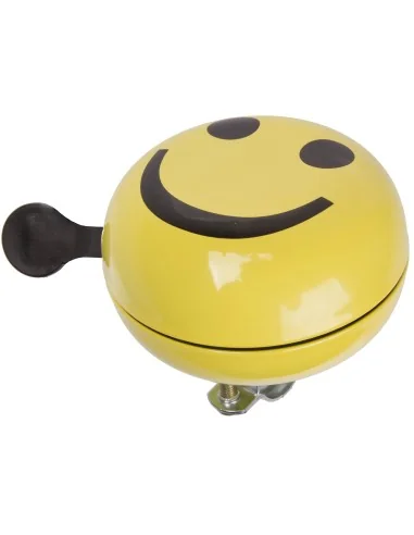 Fietsbel Ding-Dong M-Wave ø80mm - smiley yellow