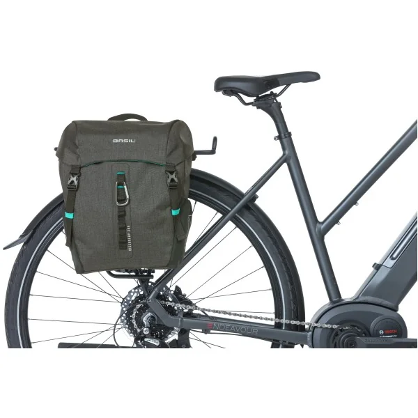 Enkele fietstas Basil Discovery 365D 9 liter 30 x 14 x 31 cm - black melee