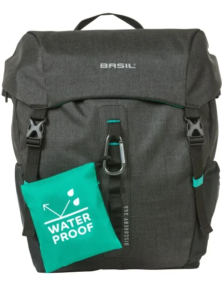 Enkele fietstas Basil Discovery 365D 9 liter 30 x 14 x 31 cm - black melee