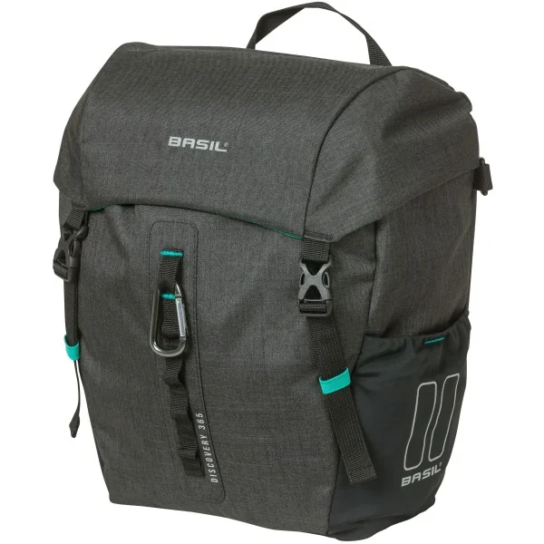 Enkele fietstas Basil Discovery 365D 9 liter 30 x 14 x 31 cm - black melee