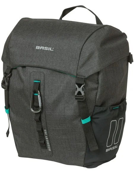 Enkele fietstas Basil Discovery 365D 9 liter 30 x 14 x 31 cm - black melee
