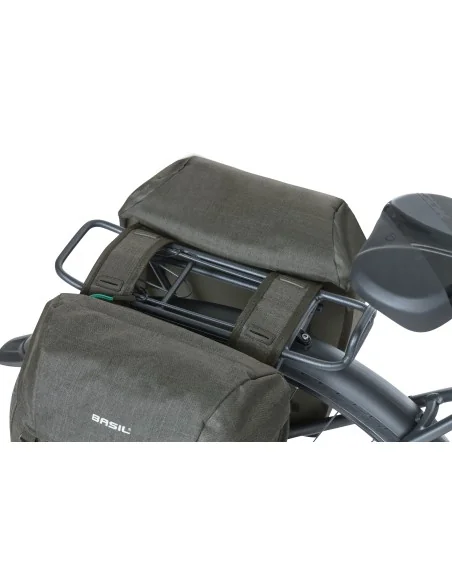 Dubbele fietstas Basil Discovery 365D 18 liter 30 x 15 x 31 cm - black melee