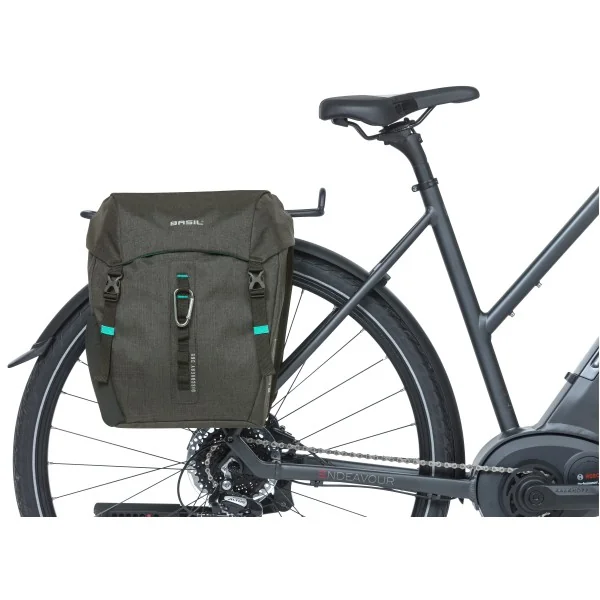 Dubbele fietstas Basil Discovery 365D 18 liter 30 x 15 x 31 cm - black melee