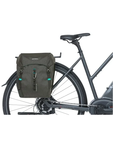 Dubbele fietstas Basil Discovery 365D 18 liter 30 x 15 x 31 cm - black melee